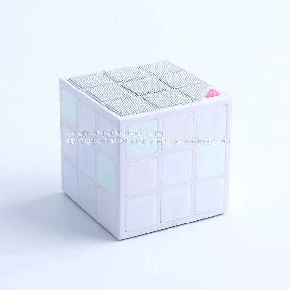 Mini Magic Cube Colorful Wireless Portable Bluetooth Speaker LED Flash Light With TF Card Handsfree photo-4
