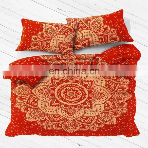 Queen Size Indian Traditional Bohemian Bedding Mandala Duvet photo-3