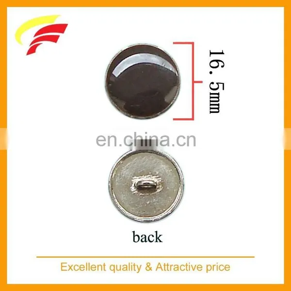 Custom Color Zinc Alloy Round Hand Sewing Button With Enamel for Coat photo-4