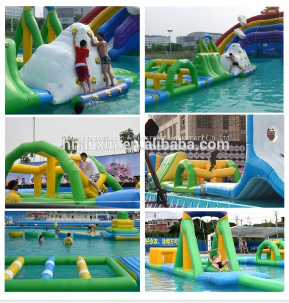 2018 New Design 33x28M Giant Commercial Adult Lake Inflatable Sea Floating Aqua Park For Sale photo-2