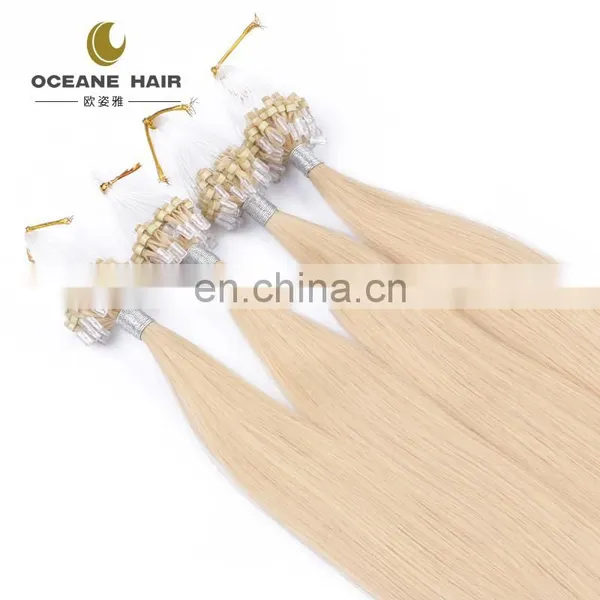 Brazilian Micro Ring Loop Hair Extensions Thick Soft Nano Hair Nano Ring Hair Extension photo-4