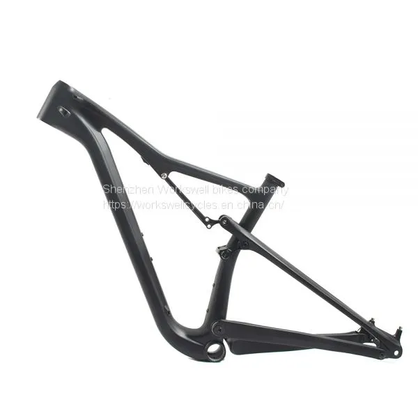Full Suspension Frame Carbon Fiber 650B Bicycle Parts Mountain Frameset 27.5 photo-4