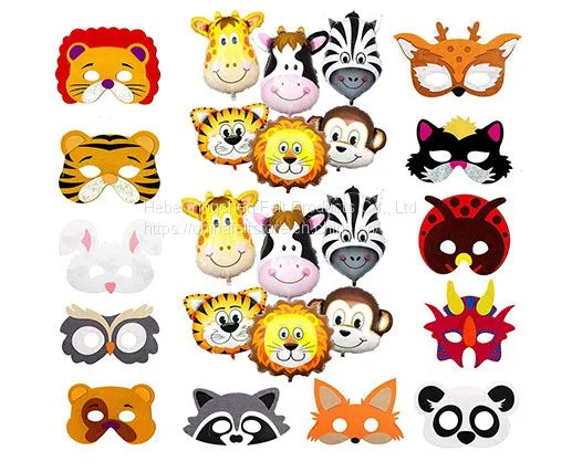 Cheap Custom Colorful Halloween Superhero Felt Masks photo-3