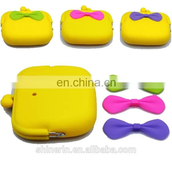 Euro Style High Quality Metal Clip Clutch Bags Women's Gift Silicone Purse Wallet photo-3