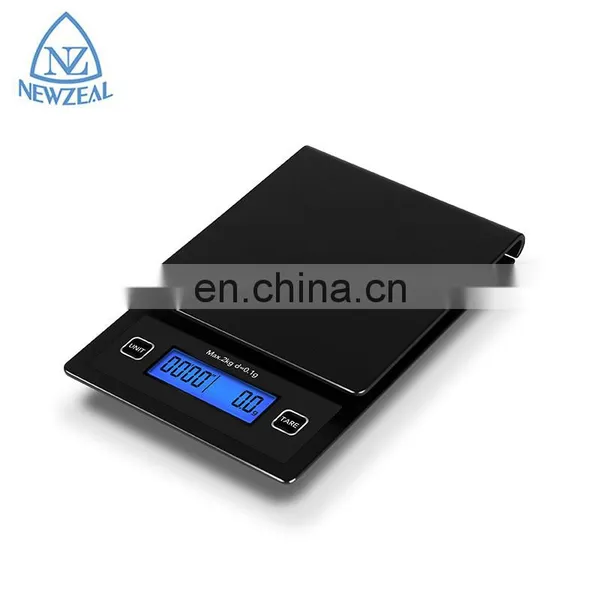 Private Label Weigh Full ABS Plastic Design Screen Kitchen Electronic Digital Coffee Weighing Timer photo-2
