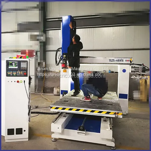 4 Axis Spindle Head Rotate Styrofoam Wood Composite Foam Mold Carving CNC Router photo-4