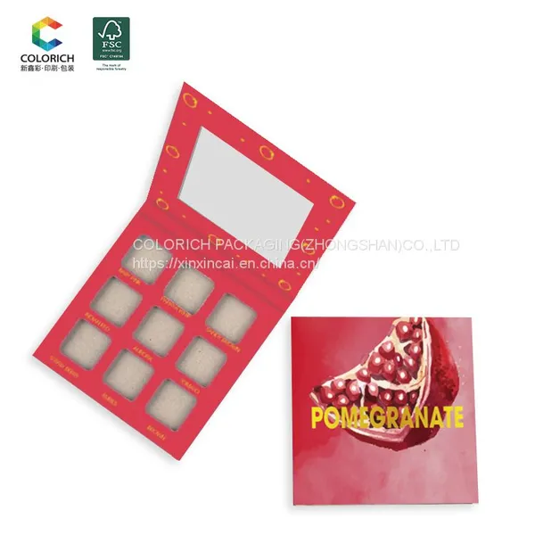 Empty Package for Eyeshadow Box Palet Book Private Label Shimmer Eyeshadow Packaging Pallete Eye Shadow Eyeshadow Area Powder photo-5