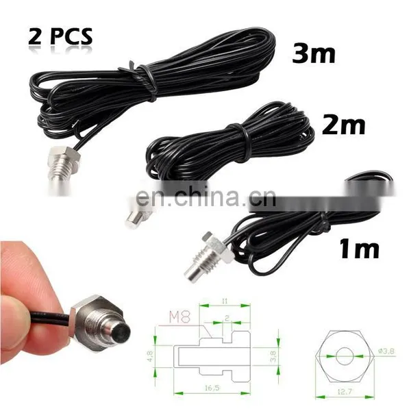 2m NTC 10K M8 Thermistor Temperature Sensor Thread Probe Cable Waterproof for TEMP Controller With 1m/2m/3m Length photo-5