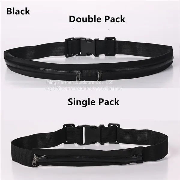 Adjustable Running Pouch Runners Belt Workout Waist Bag Elastic Slim photo-2