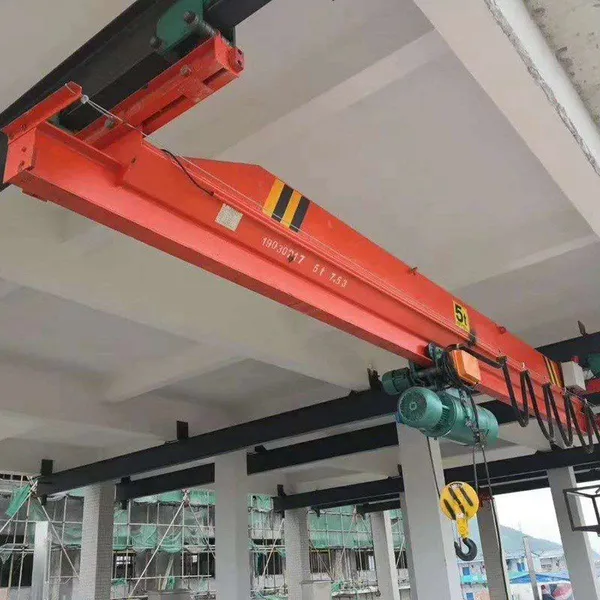 LX Suspension Single Girder Bridge Crane Light Equipment Hanging Rail on I-beam
