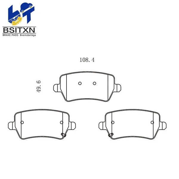 Тормозные колодки T156GN3502080EP FDB5319 для Changan CS75 PLUS