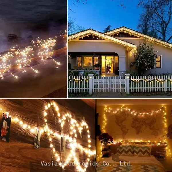 100ft Weatherproof LED String Lights Shatterproof for Outdoor