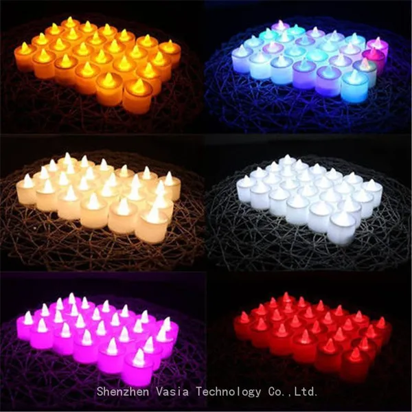 Wholesale Battery-Operated Tealight Candles, Warm White LED Flickering for Weddings & Parties photo-5