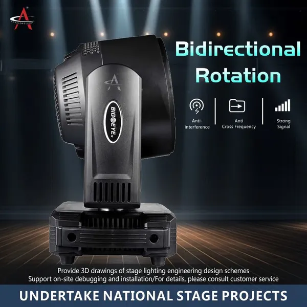 FY-1915 19x15W 4in1 Osram Light Stage Moving Head Light Wash Zoom Beam Light Bee Eye With DMX Control for Stage Night Club Bar Party Dj Ktv photo-4