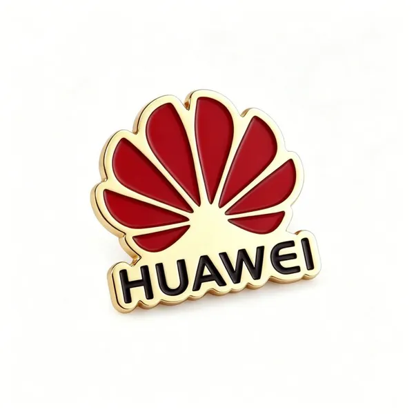 Custom Metal Lapel Pin Badge For Huawei Company, Custom Design With Your Artwork, Free Design Service
