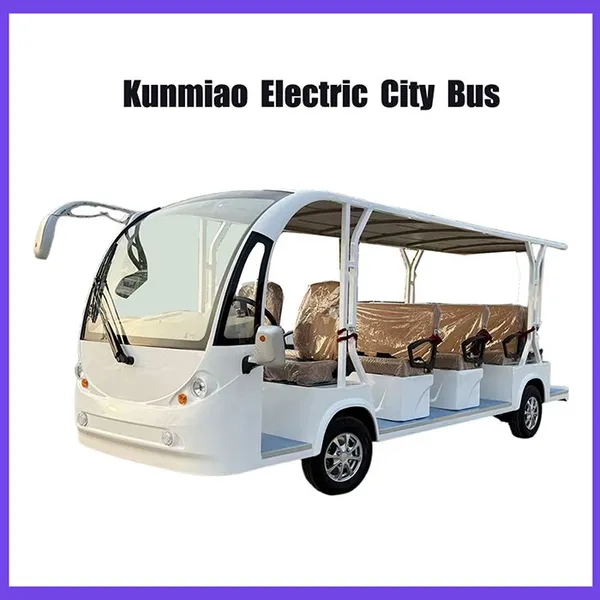 Kunmiao 4000W Electric Bus High Quality Electric Sightseeing Bus Without Door photo-2