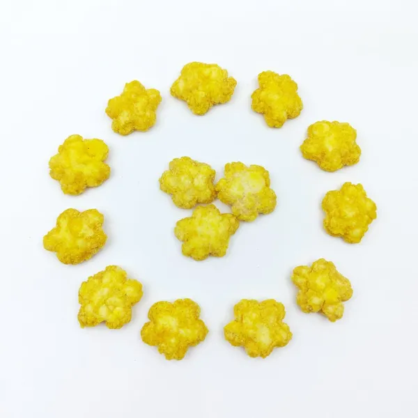 Charming Sakura Shape Fried Rice Crackers Sweet Corn Flavor Flower Pattern Snacks for Wholesale Distributors photo-2