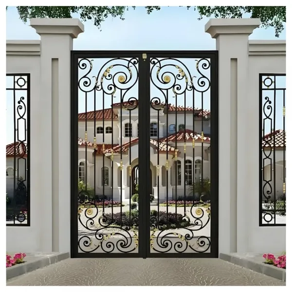 China Sliding Gate Wrought Iron Gates Aluminum Gate Design For Home