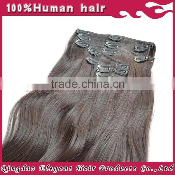 Human Hair Wigs Full Head Cheap Colored Clip in Hair Extensions photo-6