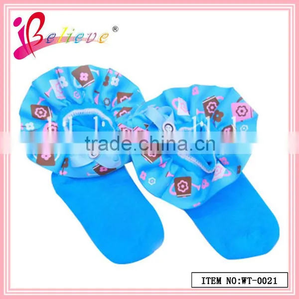 Fashion Spring Color Wholesale Ribbon Bow Cotton Soft 3d Baby Socks (WT-0018) photo-4