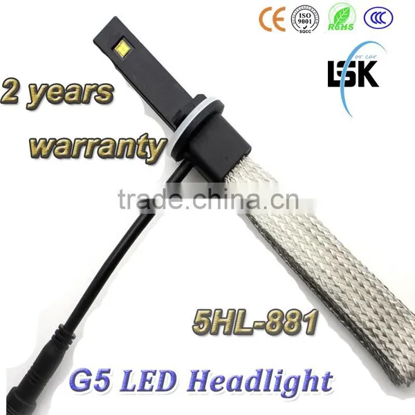 New !!!! UP 50000hrs Lifespan Single Beam 20w Car Led Headlight 881 Use Copper Metal for Safety Driving photo-3