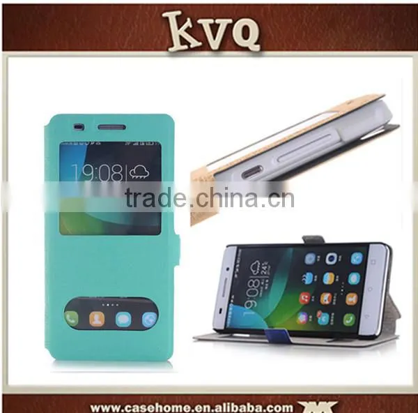 New Ultra Slim View Window Flip PU Leather Case Cover For Huawei Honor 4A photo-5