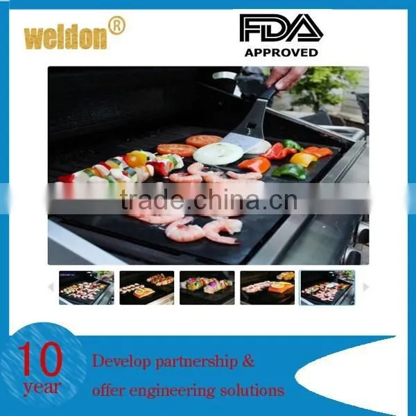 2pcs/Set Non-stick BBQ Grill Mat Barbecue Baking Liners Teflon Coating on Surface photo-3