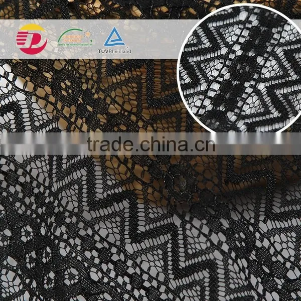 Wholesale Cheap Nylon Poly Wave New Design Flower Lace Embroidered Underwear Fabric Garment Accessories Making Machines photo-3