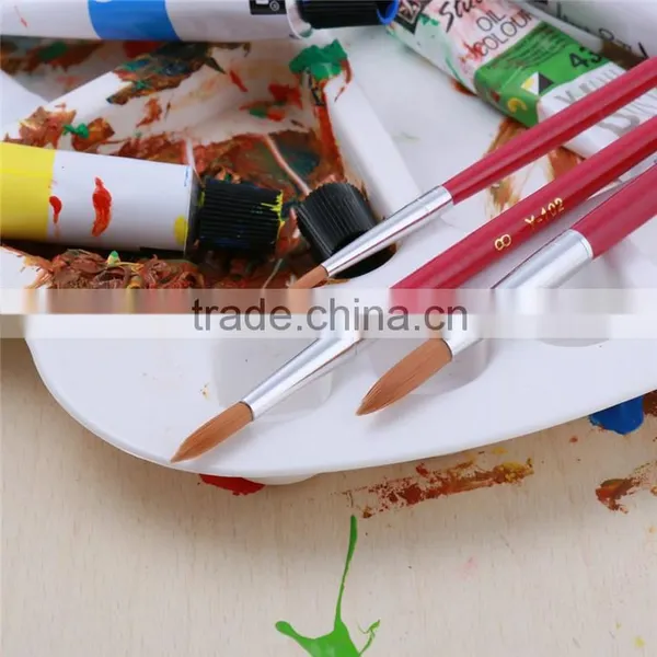 Wholesale China 3Pcs Fine Nylon Hair Wooden Handle Art Paint Brush Manufactures photo-5
