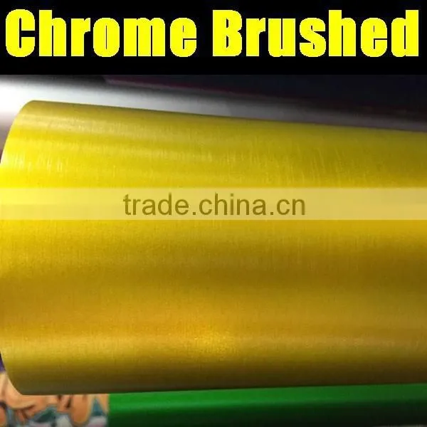 New Style Chrome Brushed Film With Air Bubble Free