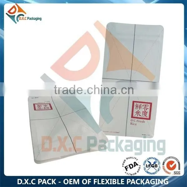 Plastic Handle Zipper Plastic Bag For Rice Packing 5kg photo-6