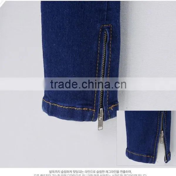 Best Selling Ladies Blue Washed Winter Lady Thick Skinny Jeans, Sex Girls' Photos in Skinny Jeans,tight Jeans Girls Skinny Jeans photo-6