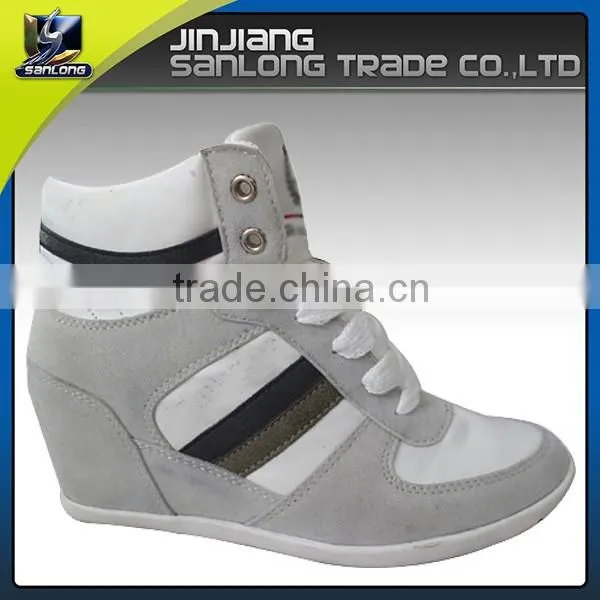 2016 Latest Design Fashion Branded Hidden Wedge Shoes