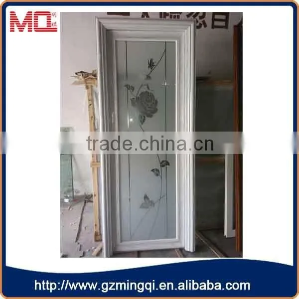 Bathroom Door With Frosted Glass Entry Design photo-3