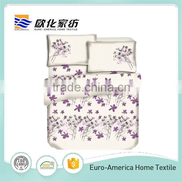 Wholesale 100% Cotton Plain White Bed Sheet Comforter Set photo-5