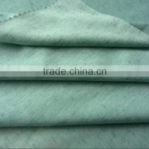 Polyester Ramie Slub Like Single Jersey Fabric photo-2