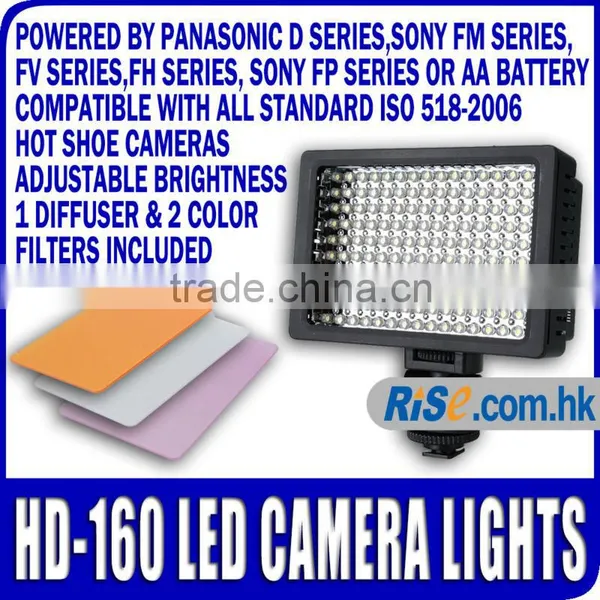 Pro HD-160 LED Video Light Camcorder Lighting Lamp Camera DV CN-160