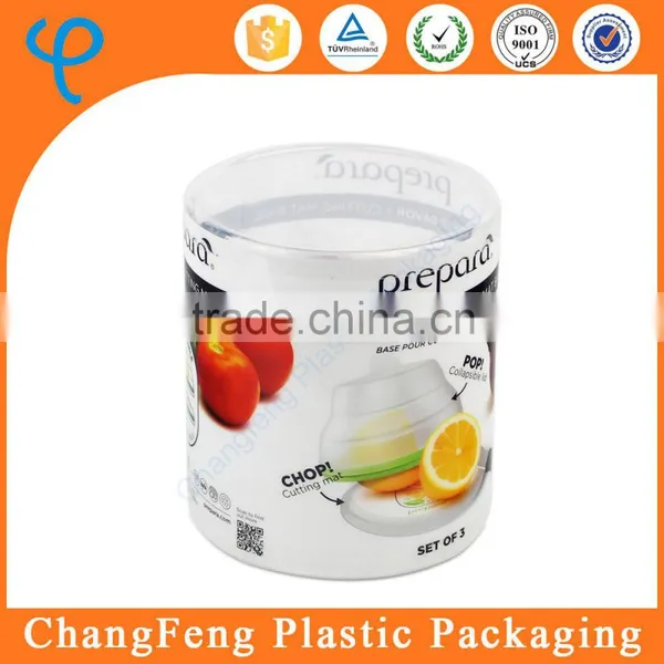 Cylinder Plastic Food Packaging Box From ShenZhen