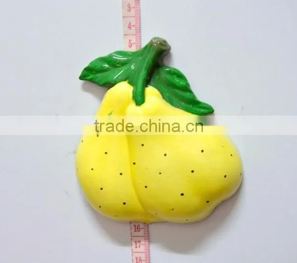 Apples Pears Orange Strawberrys Cute Shape Fruits and Vegetables and Colorful Promotion Fridge Magnets, Magnetic photo-4