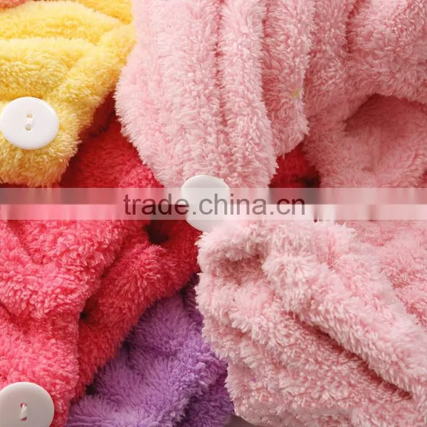 Fast Drying Microfiber Wrap Turban Style Hair Towel Cap photo-4