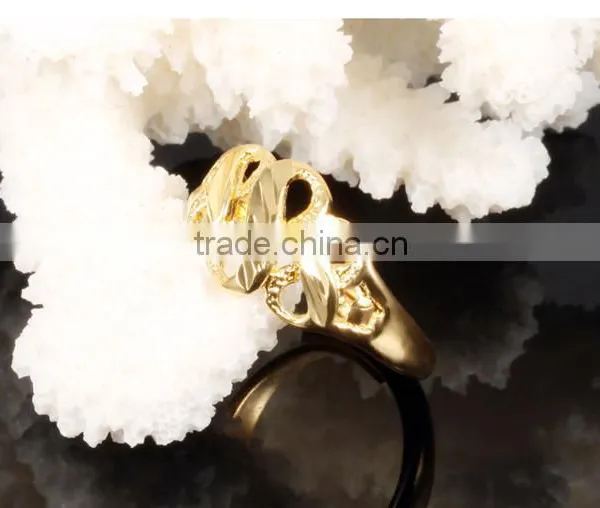 2016 Brass Fashion 18K Gold Plated Jewellery Infinity Symbol Ring photo-6