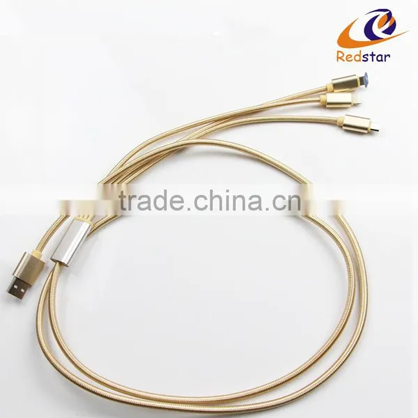 3.2A Fast Charging 3 in 1 Multiple Braided USB Cable photo-6