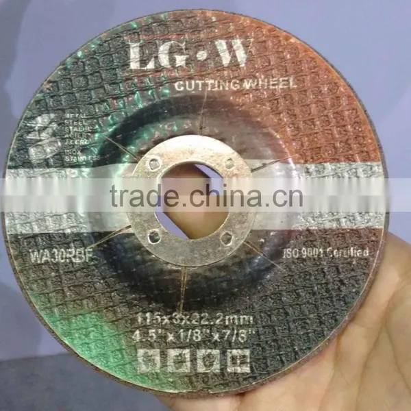 H550 115mm Black Resin Deoressed Center Grinding Wheel for Inox/metal From China Factory photo-2