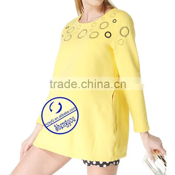 Custom 100% Cotton Embroidered Fleece Maternity's Hoodies & Sweatshirts photo-2