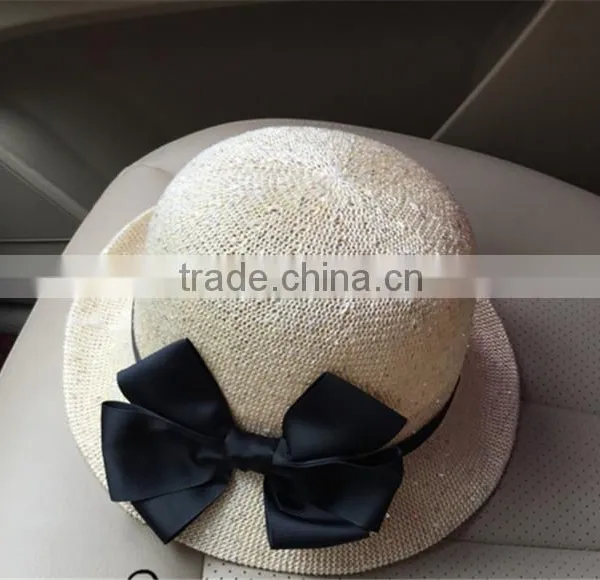 Rim Straw Hat Beach Hat Summer Hat Sunhat Vintage Hat 60s Hat Retro Hat Hipster Hat photo-4