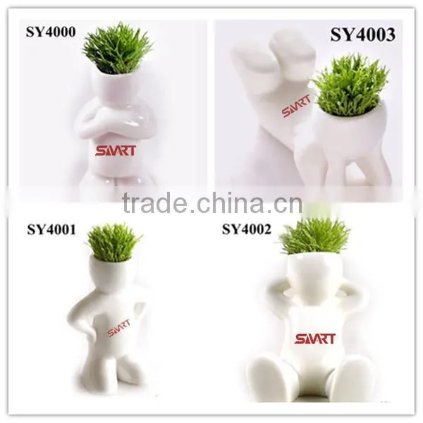 With Grass Hair White Man Growing Grass Doll photo-2