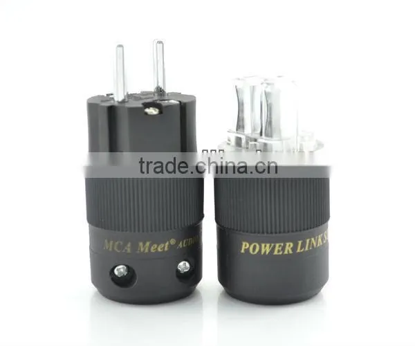 MCA Meet Audio Rhodium plated schuko power plug