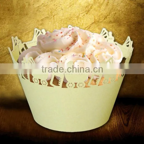 Green Laser Cut Different Colors Cupcake Wrappers Wholesale at Different Sizes photo-3