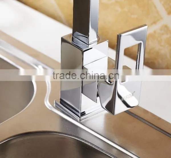 Brass Square Kitchen Mixer/high Grand Faucet photo-3