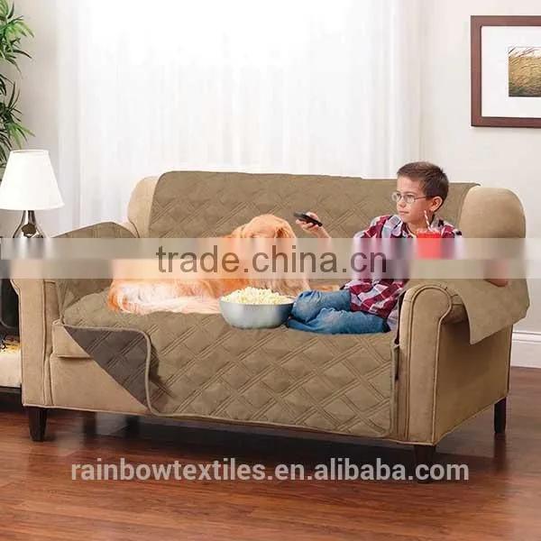 Elegant 100% Polyester Micro Suede Sofa Cover photo-5